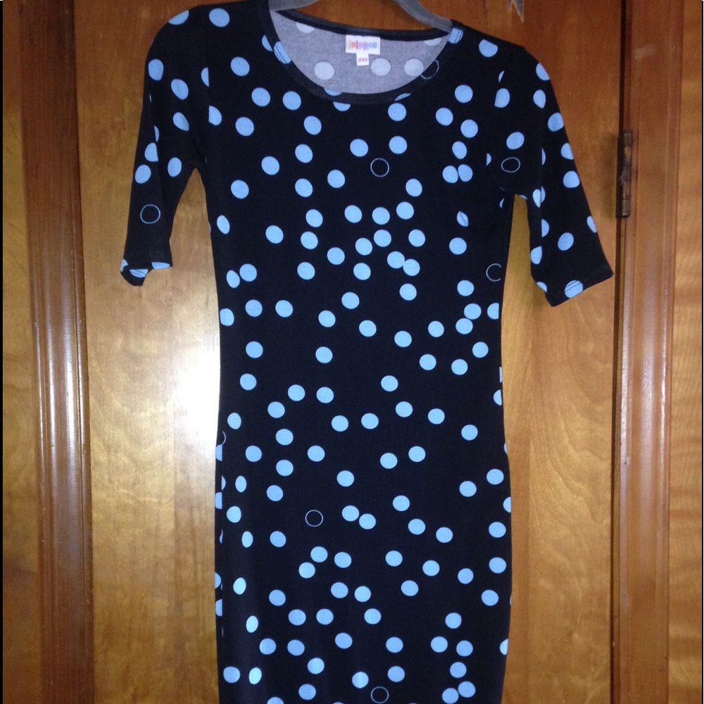 LuLaRoe Julia Casual Dress Navy/Blue Size XXS